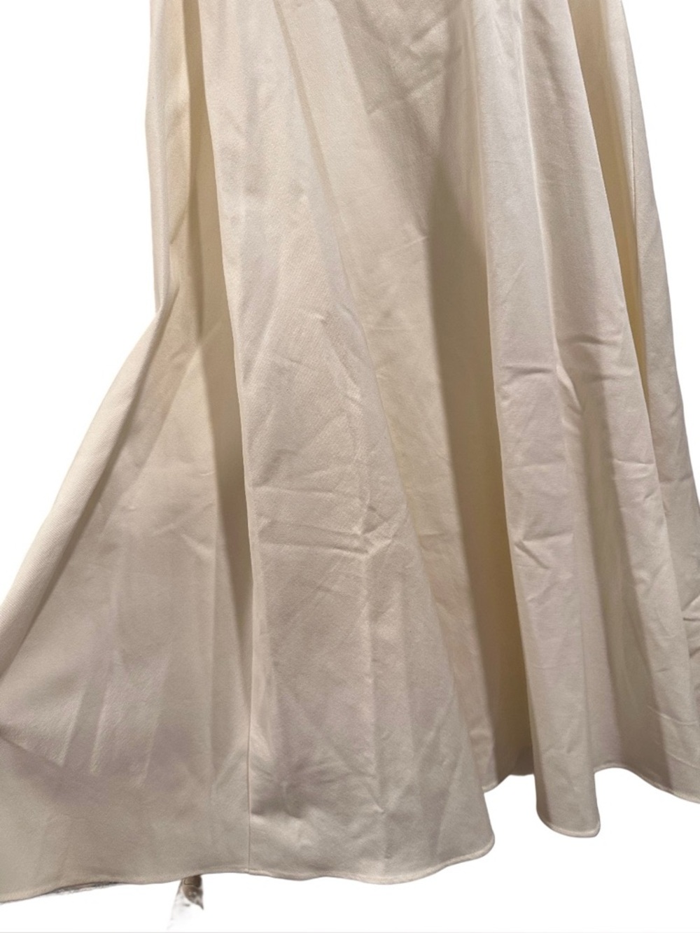 Kate Spade Twill One-Shoulder Midi Dress Ivory/Cream/Off White Sabrina Dress - Picture 8 of 16
